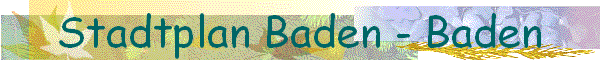 Stadtplan Baden - Baden