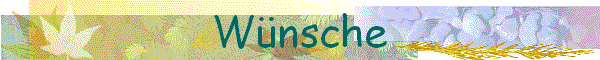 W�nsche